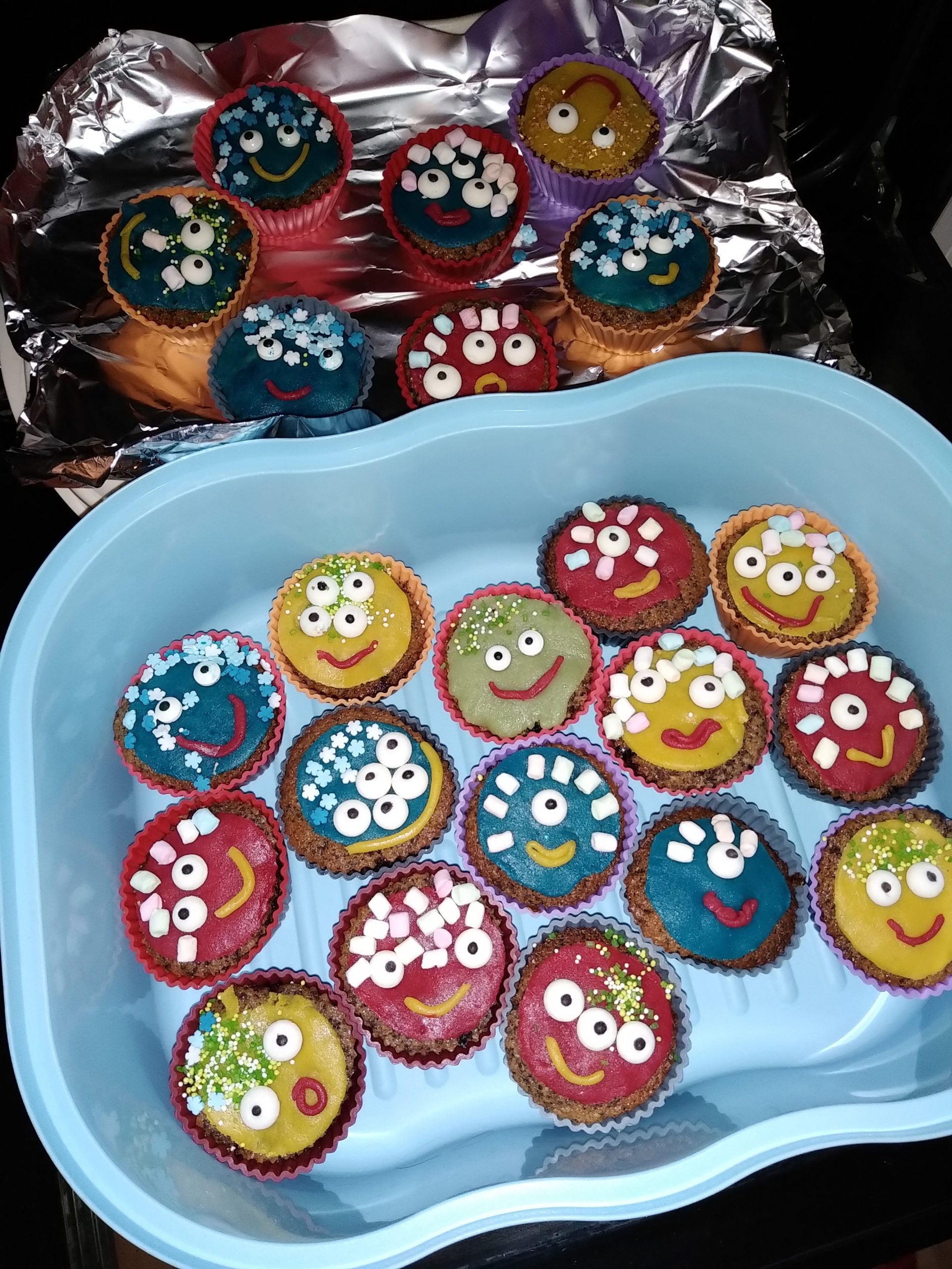 Geburtstags-Schoko-Monster-Muffins für den Kindergarten – Klepsch-Lab